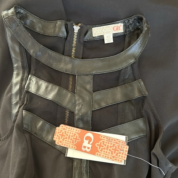 NWT GIANNI BINI Black Halter Mini Dress Womens Size XS - Picture 8 of 11